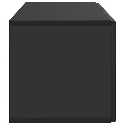 vidaXL Wall-Mounted TV Cabinet Black 59.5 x 31 x 30 cm Engineered Wood