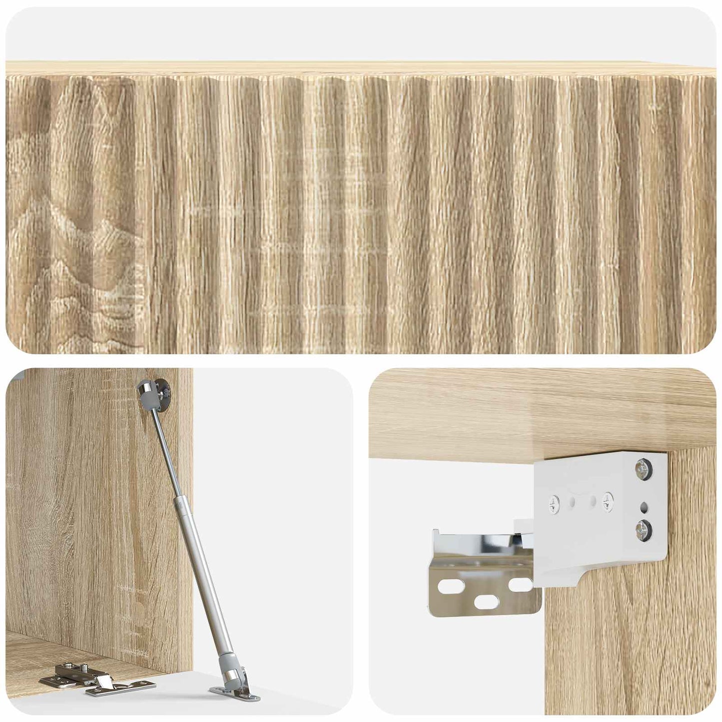 vidaXL Wall-Mounted TV Cabinet Sonoma Oak 59.5 x 31 x 30 cm