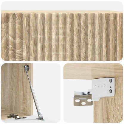 vidaXL Wall-Mounted TV Cabinet Sonoma Oak 59.5 x 31 x 30 cm