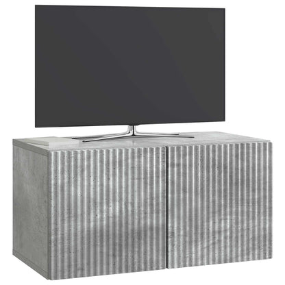 vidaXL Wall-Mounted TV Cabinet Concrete Grey 59.5 x 31 x 30 cm