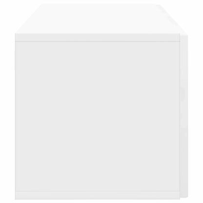 vidaXL Wall-Mounted TV Cabinet High Gloss White 59.5 x 31 x 30 cm