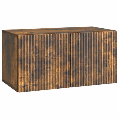 vidaXL Wall-Mounted TV Cabinet 59.5 x 31 x 30 cm Smoked Oak