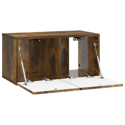 vidaXL Wall-Mounted TV Cabinet 59.5 x 31 x 30 cm Smoked Oak