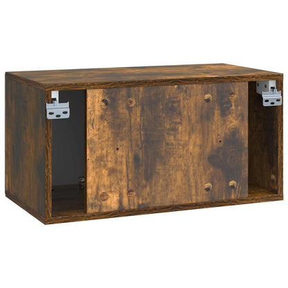 vidaXL Wall-Mounted TV Cabinet 59.5 x 31 x 30 cm Smoked Oak