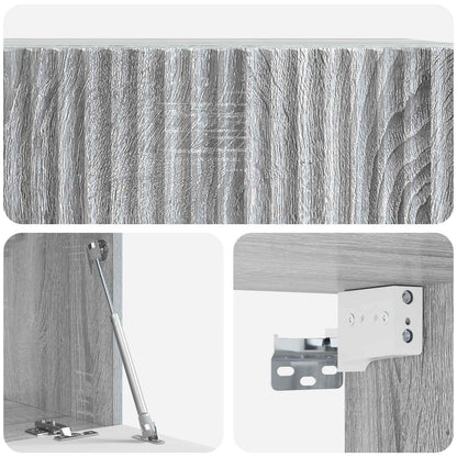 vidaXL Wall-Mounted TV Cabinet Grey Sonoma 59.5 x 31 x 30 cm