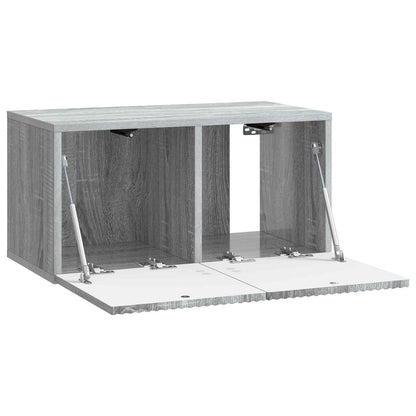 vidaXL Wall-Mounted TV Cabinet Grey Sonoma 59.5 x 31 x 30 cm