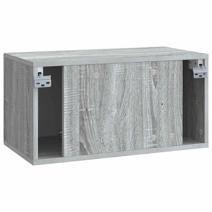 vidaXL Wall-Mounted TV Cabinet Grey Sonoma 59.5 x 31 x 30 cm