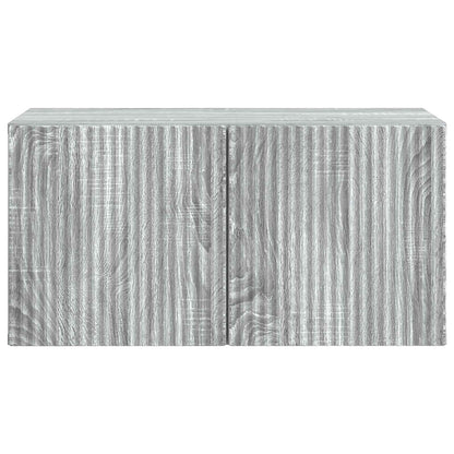 vidaXL Wall-Mounted TV Cabinet Grey Sonoma 59.5 x 31 x 30 cm