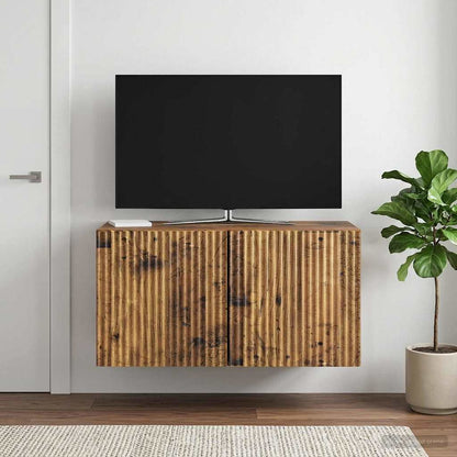 vidaXL Wall-Mounted TV Cabinet Wall-mounted Old Wood 59.5 x 31 x 30 cm