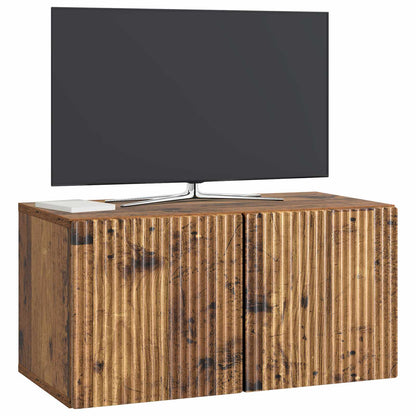 vidaXL Wall-Mounted TV Cabinet Wall-mounted Old Wood 59.5 x 31 x 30 cm