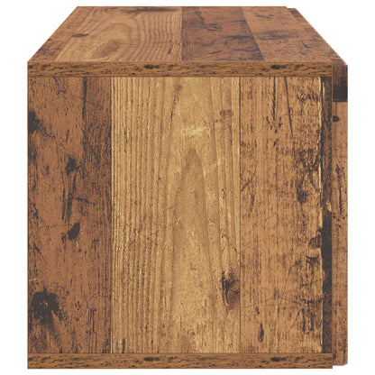 vidaXL Wall-Mounted TV Cabinet Wall-mounted Old Wood 59.5 x 31 x 30 cm