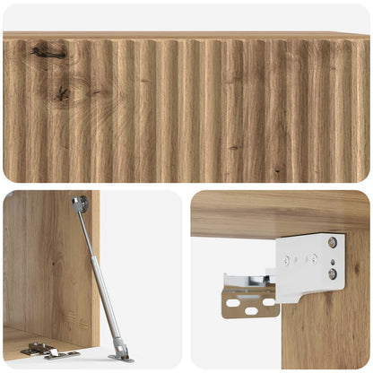 vidaXL Wall-Mounted TV Cabinet 59.5 x 31 x 30 cm Artisan Oak