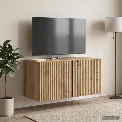 vidaXL Wall-Mounted TV Cabinet 59.5 x 31 x 30 cm Artisan Oak
