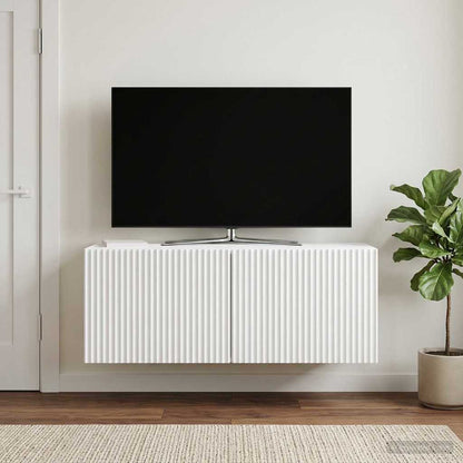 vidaXL Wall-Mounted TV Cabinet White 78.5 x 31 x 30 cm Engineered Wood