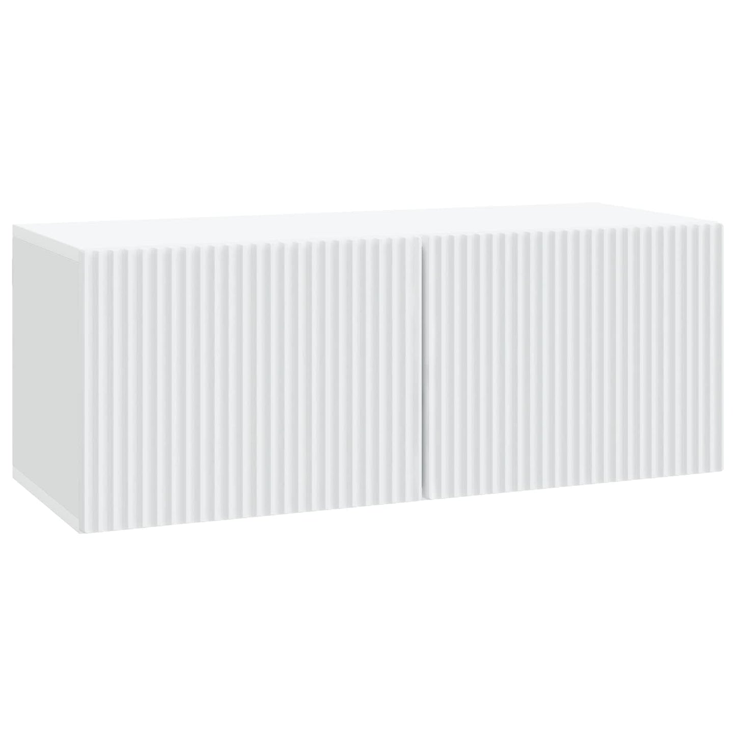 vidaXL Wall-Mounted TV Cabinet White 78.5 x 31 x 30 cm Engineered Wood