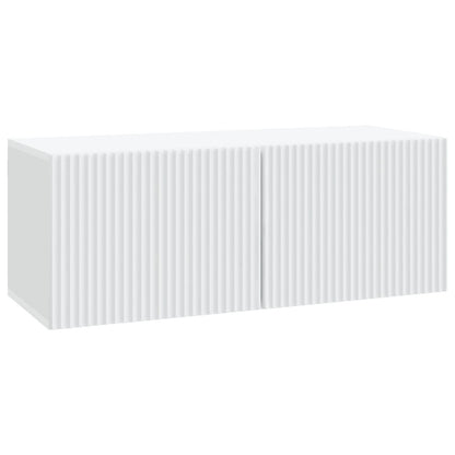 vidaXL Wall-Mounted TV Cabinet White 78.5 x 31 x 30 cm Engineered Wood