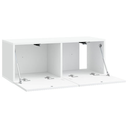 vidaXL Wall-Mounted TV Cabinet White 78.5 x 31 x 30 cm Engineered Wood