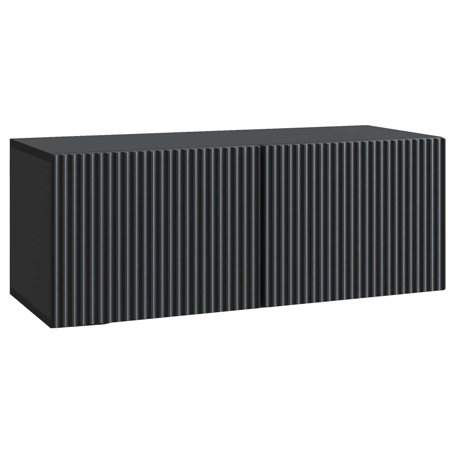 vidaXL Wall-Mounted TV Cabinet Black 78.5 x 31 x 30 cm Engineered Wood