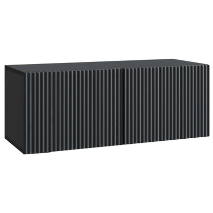 vidaXL Wall-Mounted TV Cabinet Black 78.5 x 31 x 30 cm Engineered Wood