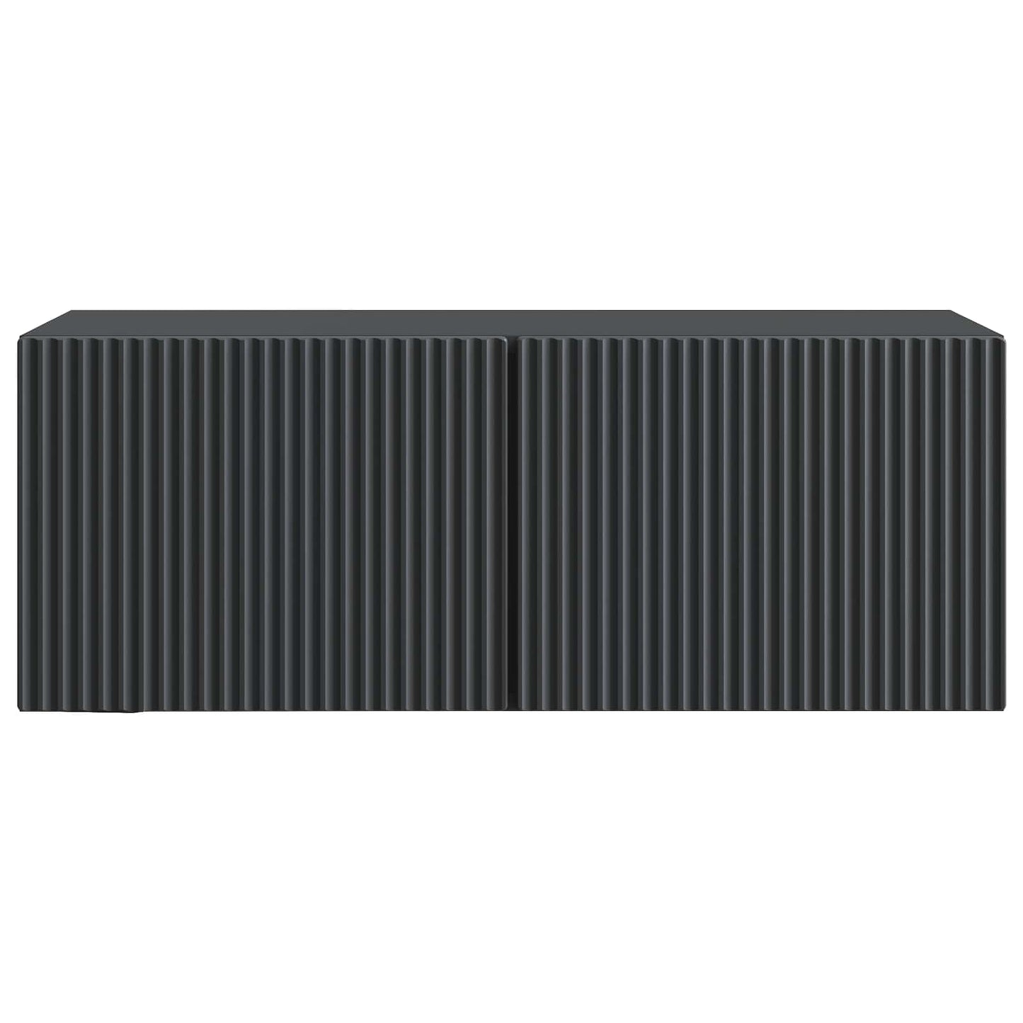 vidaXL Wall-Mounted TV Cabinet Black 78.5 x 31 x 30 cm Engineered Wood