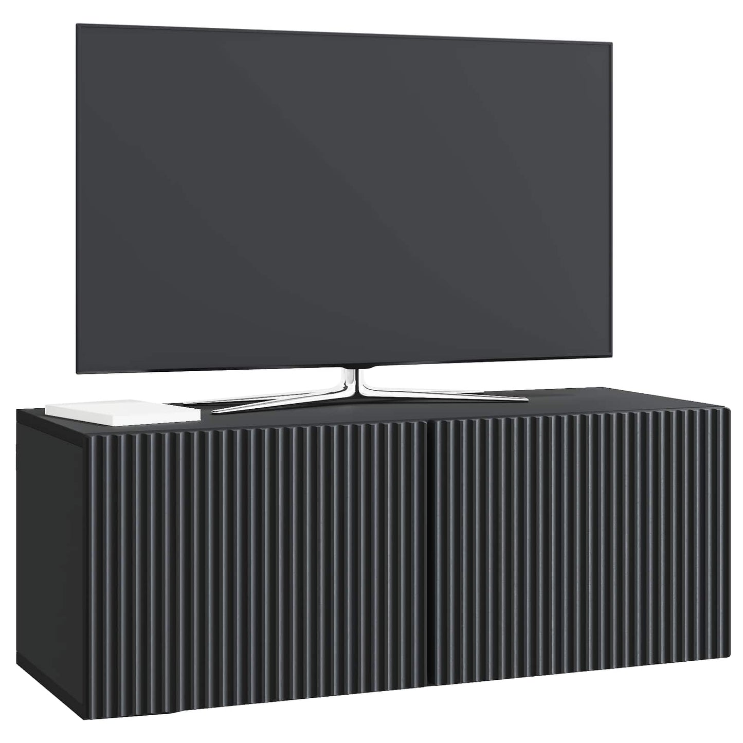 vidaXL Wall-Mounted TV Cabinet Black 78.5 x 31 x 30 cm Engineered Wood