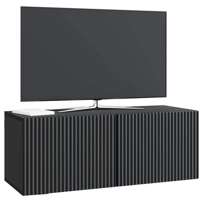 vidaXL Wall-Mounted TV Cabinet Black 78.5 x 31 x 30 cm Engineered Wood