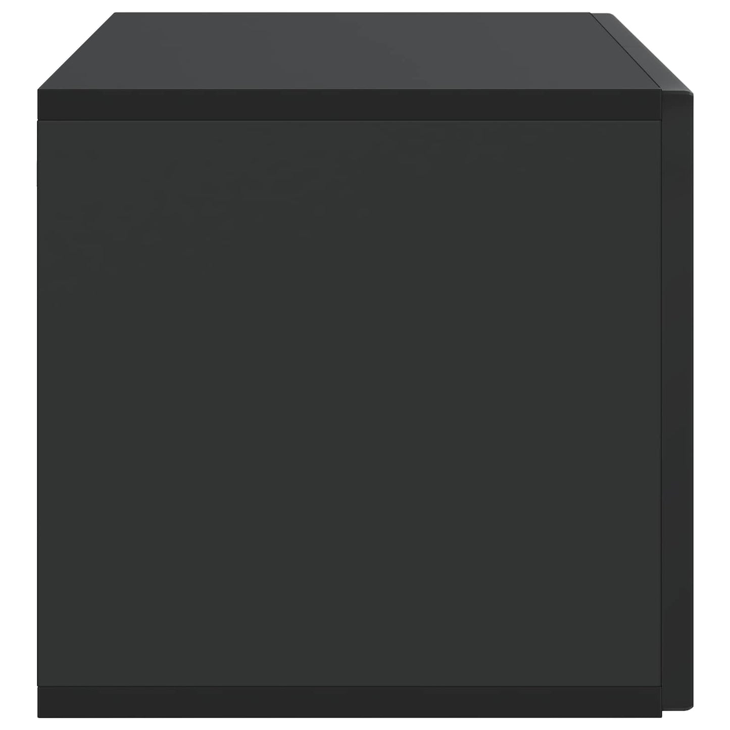 vidaXL Wall-Mounted TV Cabinet Black 78.5 x 31 x 30 cm Engineered Wood