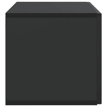 vidaXL Wall-Mounted TV Cabinet Black 78.5 x 31 x 30 cm Engineered Wood