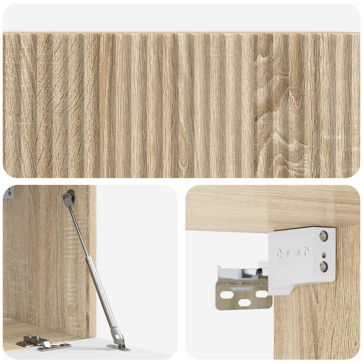 vidaXL Wall-Mounted TV Cabinet Sonoma Oak 78.5 x 31 x 30 cm