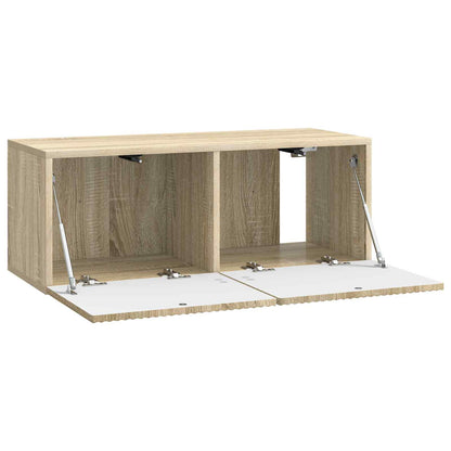 vidaXL Wall-Mounted TV Cabinet Sonoma Oak 78.5 x 31 x 30 cm