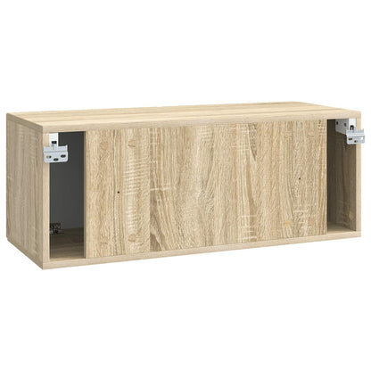 vidaXL Wall-Mounted TV Cabinet Sonoma Oak 78.5 x 31 x 30 cm