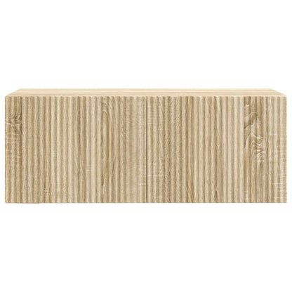 vidaXL Wall-Mounted TV Cabinet Sonoma Oak 78.5 x 31 x 30 cm