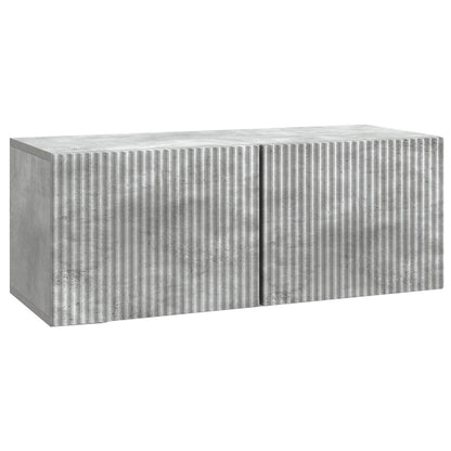 vidaXL Wall-Mounted TV Cabinet Concrete Grey 78.5 x 31 x 30 cm