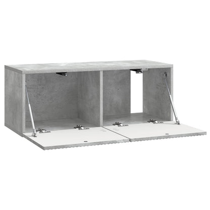vidaXL Wall-Mounted TV Cabinet Concrete Grey 78.5 x 31 x 30 cm