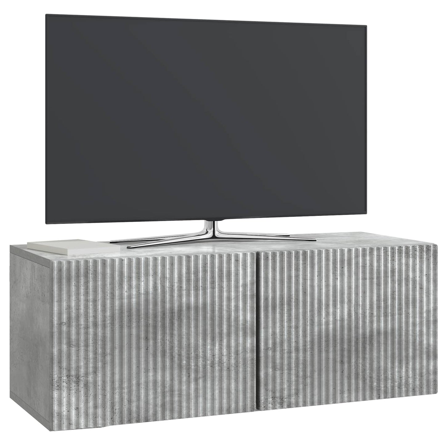 vidaXL Wall-Mounted TV Cabinet Concrete Grey 78.5 x 31 x 30 cm