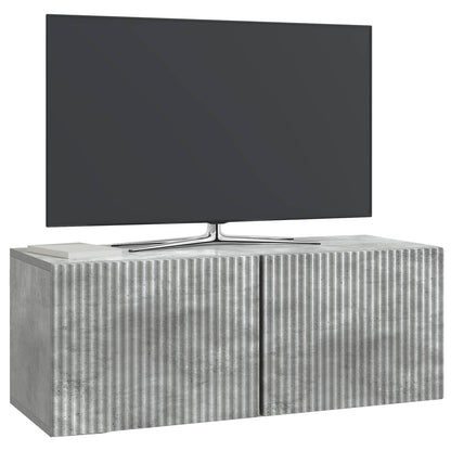 vidaXL Wall-Mounted TV Cabinet Concrete Grey 78.5 x 31 x 30 cm