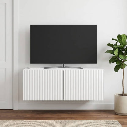 vidaXL Wall-Mounted TV Cabinet High Gloss White 78.5 x 31 x 30 cm