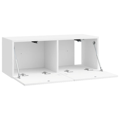 vidaXL Wall-Mounted TV Cabinet High Gloss White 78.5 x 31 x 30 cm