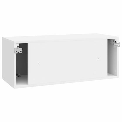vidaXL Wall-Mounted TV Cabinet High Gloss White 78.5 x 31 x 30 cm