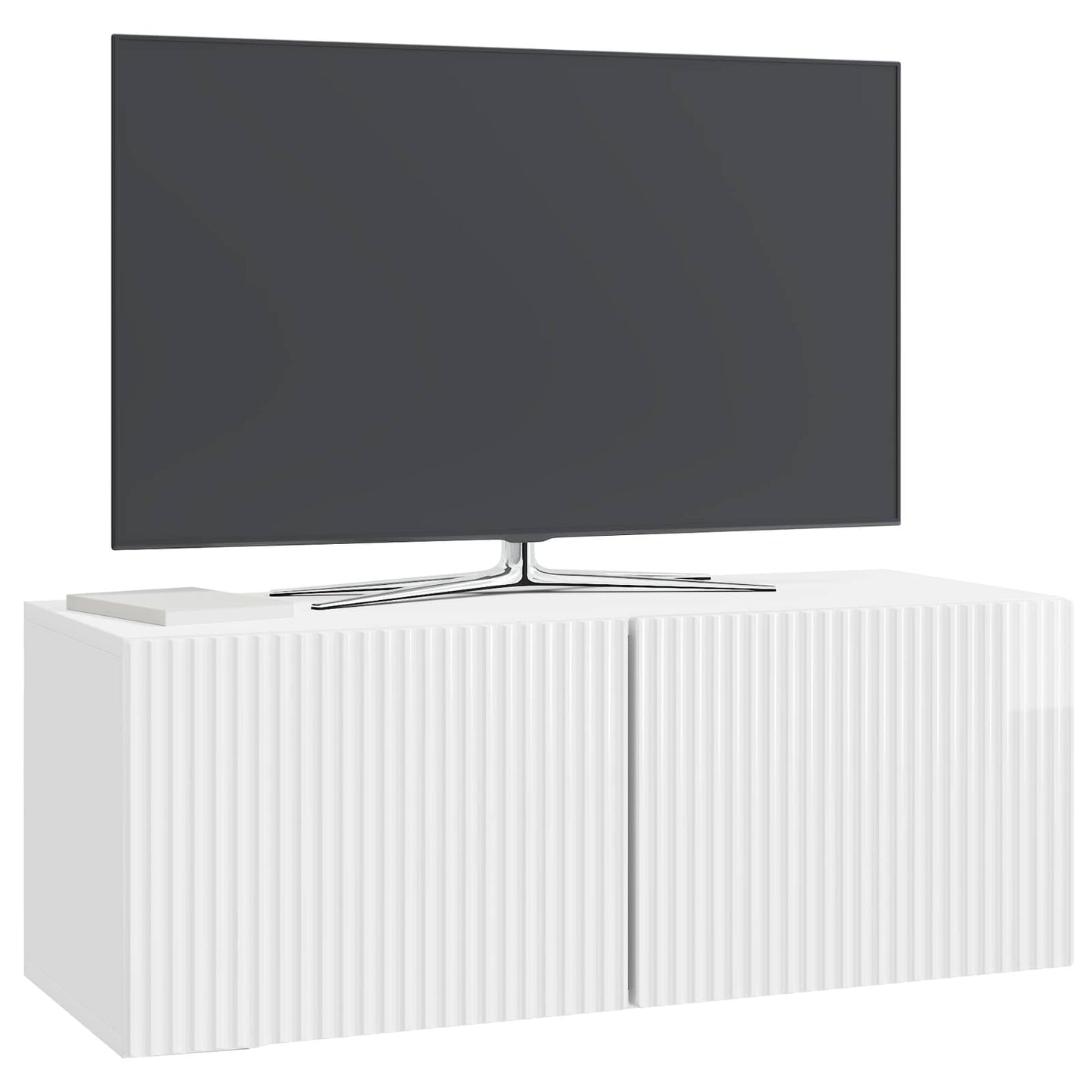 vidaXL Wall-Mounted TV Cabinet High Gloss White 78.5 x 31 x 30 cm