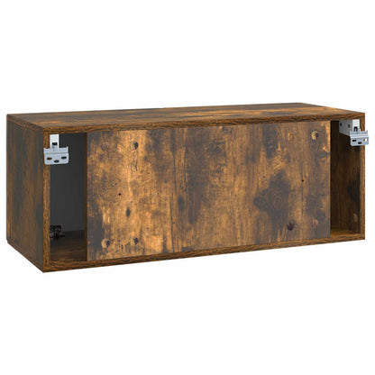 vidaXL Wall-Mounted TV Cabinet 78.5 x 31 x 30 cm Smoked Oak