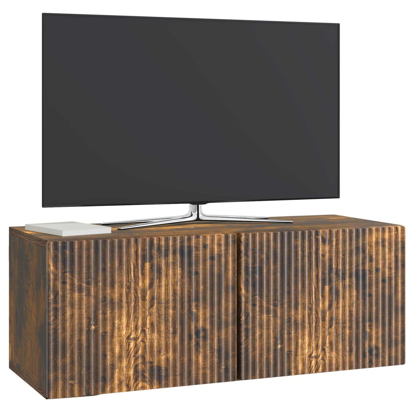 vidaXL Wall-Mounted TV Cabinet 78.5 x 31 x 30 cm Smoked Oak