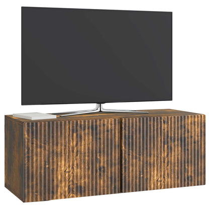 vidaXL Wall-Mounted TV Cabinet 78.5 x 31 x 30 cm Smoked Oak