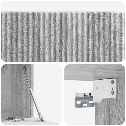 vidaXL Wall-Mounted TV Cabinet Grey Sonoma 78.5 x 31 x 30 cm