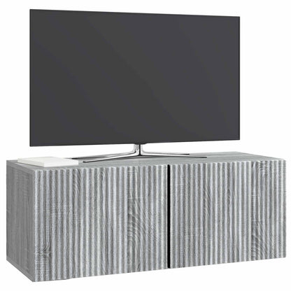 vidaXL Wall-Mounted TV Cabinet Grey Sonoma 78.5 x 31 x 30 cm