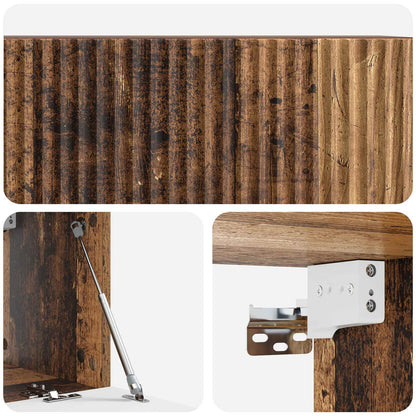 vidaXL Wall-Mounted TV Cabinet Wall-mounted Old Wood 78.5 x 31 x 30 cm