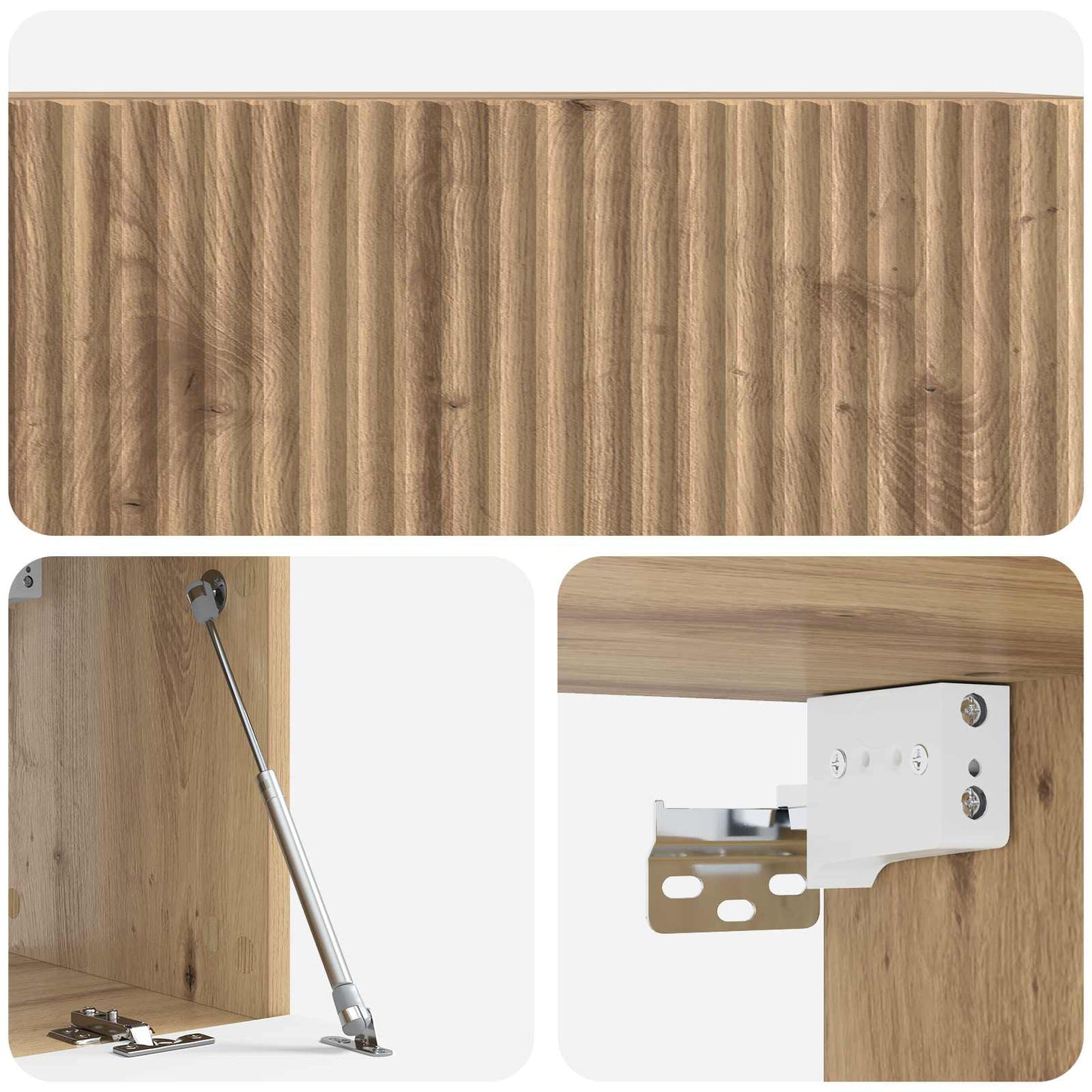 vidaXL Wall-Mounted TV Cabinet 78.5 x 31 x 30 cm Artisan Oak