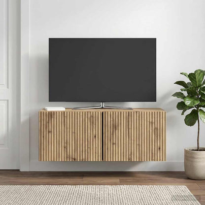 vidaXL Wall-Mounted TV Cabinet 78.5 x 31 x 30 cm Artisan Oak