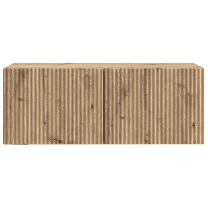 vidaXL Wall-Mounted TV Cabinet 78.5 x 31 x 30 cm Artisan Oak