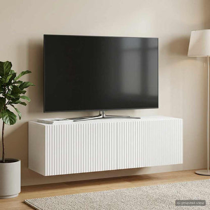 vidaXL Wall-Mounted TV Cabinet White 98 x 31 x 30 cm Engineered Wood